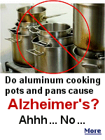 When the story, started by makers of stainless steel pots and pans, came out about aluminum causing Alzheimer's, millions of people threw away perfectly good cookware. 
